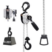 VEVOR Palan Chaîne Levier Manuel Charge 0,25 t avec Chaîne Acier Allié G80 1,5 m Lever Hoist price
