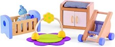 Hape Bois Maison de Poupée Meuble pour Bébé Chambre Set 06768 Bébé chambre meubles price