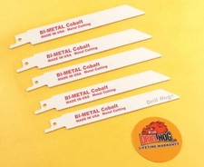 Drill Hog® 6" Reciprocating Saw Blade COBALT 6x18 Fits Sawzall Blade USA 5 Pc Reciprocating scie price