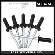 Rivets Aveugles en Aluminium Rivet Pop à Bout Ouvert Mandrin M2.4 - M6 Noir Rivet price