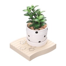 Pour Wooden Decorative Tray, Waved Shape Serving Tray for Coffee Table, Beige Serving Tray price