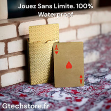 Jeu De Cartes En PVC Entièrement Imperméables Résistantes À L'usure Et Lavables Plastic carte fournitures price