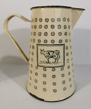 ANCIEN PICHET EN TÔLE ÉMAILLÉE GENEVIÈVE LETHU - ANCIENT ENAMEL PITCHER Pitcher price