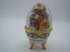 Objet Décoratif Vintage- Oeuf en Porcelaine sur Pieds Style Fabergé- Collection Decorative Object price