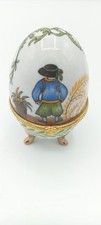 Objet Décoratif Vintage- Oeuf en Porcelaine sur Pieds Style Fabergé- Collection Decorative Object price