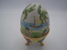 Objet Décoratif Vintage- Oeuf en Porcelaine sur Pieds Style Fabergé- Collection Decorative Object price