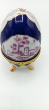 Objet Décoratif Vintage- Oeuf en Porcelaine sur Pieds Style Fabergé- Collection Decorative Object price