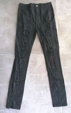 Pantalon femme noir taille S effet lacéré sur le devant Pantalons femme price