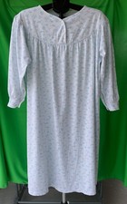 CHEMISE DE NUIT  Taille 46 / 48 couleur bleu clair motif floral - manches longue Nightgown et Robe femme price