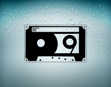 Autocollant sticker voiture tuning K7 cassette vintage decoration mur frigo r2 Mur Sticker price