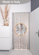 Rideau de Toison Gris/Blanc Mélange 90x200cm Porte Moustiquaire Chenille Balcon Bébé chambre rideau price