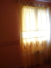 Ensemble linge de lit/rideaux Jaune pour Bébé "Lapin" Bébé chambre rideau price