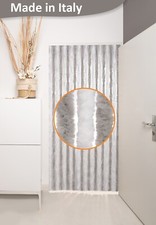 Rideau Velours Gris/Blanc 90x200cm Anti-Insectes en Chenille Bébé chambre rideau price