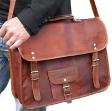 Sac à main messager en cuir durable vintage ordinateur portable mallette fait main Homme''s Handbag price