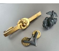 Ensemble lot insignes US Marines corps grade pince cravate Cravate ensemble price
