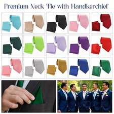 Cravate Unie Pour Homme Et Pochette De Costume Ensemble Cadeau De Mariage Soirée Cravate ensemble price