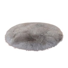 30 CM Doux Fausse Fourrure Tapis Ménage Chambre Canapé Chaise Bureau Pad Rond Bureau Pad price