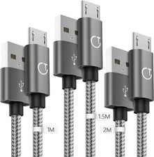 Câble Micro USB 1m/1.5m/2m Gritin Cable Cordon Nylon Tressé Chargeur RAPIDE USB câble price