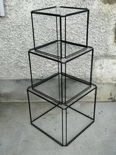 Lot 3 tables MAX SAUZE  gigognes Nesting chrome Nesting tables price