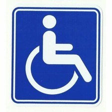 AUTOCOLLANT STICKER TOILET ACCES HANDICAPE HANDICAP 11 X 10 CMS Toilet price