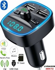 Transmetteur FM sans fil Bluetooth 5.0 Adaptateur MP3 Kit voiture Chargeur USB Chargeurs et Kits price
