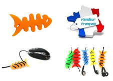 Enrouleur Poisson Orange Câble Kit Piéton, Souris, Casque, USB, Chargeur, MP3 Chargeurs et Kits price