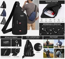 Sac bandoulière homme imperméable – grande capacité, sport & voyage Sac bandoulière homme price