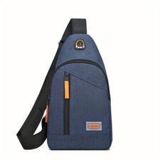 Sac De Poitrine Pour Homme, Sac À Bandoulière Simple, Bleu Sac bandoulière homme price