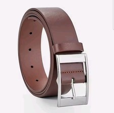 Ceinture Homme Marron Cuir PU Boucle Métal Élégante Classique 115cm Ceinture homme price