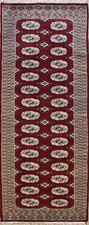 Rugstc 2.5x8  Bokhara Jaldar Red Runner Rug,Genuine Hand-Knotted, Silk/Wool Pile Chemin de table Rug price