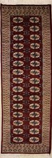 Rugstc 2.5x8  Bokhara Jaldar Red Runner Rug,Genuine Hand-Knotted, Silk/Wool Pile Chemin de table Rug price