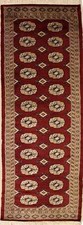 Rugstc 2.5x8  Bokhara Jaldar Red Runner Rug,Genuine Hand-Knotted, Wool Pile Chemin de table Rug price