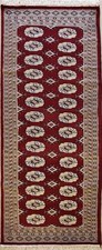 Rugstc 2.5x8  Bokhara Jaldar Red Runner Rug,Genuine Hand-Knotted, Silk/Wool Pile Chemin de table Rug price