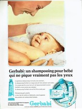 publicité Advertising 0722 1970   Gerbabi un shampooing bébé qui pique pas yeux Bébé shampooing price