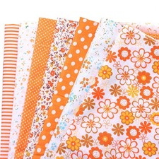 7 Pcs Tissu De Matelassage Patchwork En Orange Pour Courtepointe Courtepointe price