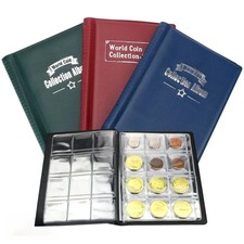 Classeur pour Collection 120Pièces en PVC Album Porte-Monnaie Rangement de Pièce Classeur price