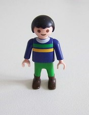 PLAYMOBIL (3115) ENFANT MODERNE - Garçon Pull Bleu Pantalon Vert Bottes Bottes garçon price