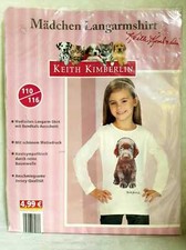 T-Shirt Fille Manches Longues Coton Taille 110/116 - Pull T-shirt fille price