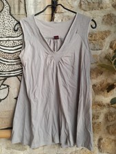 BLANCHE PORTE haut femme débardeur coton beige Taille 38 / 40 Débardeur femme price