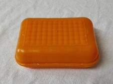 Accessoire Salle de bain, Boite à Savon en plastique Orange 11 x 7,5 cm Vintage Savon porte-savon price