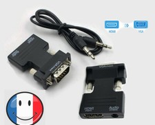 HDMI femelle Vers VGA mâle adaptateur vidéo Câble convertisseur audio HD 1080p Vidéo systèmes convertisseur et adaptateur price