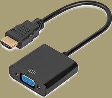 ADAPTATEUR VIDEO CONVERTISSEUR 1080P HDMI MALE VERS VGA FEMELLE Vidéo systèmes convertisseur et adaptateur price