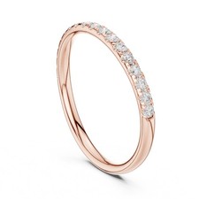 Bague de fiançailles pleine éternité diamant taille ronde or 14 carats sur ma... Bague éternité diamant price