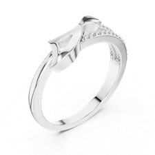 Bague en filigrane classique certifiée demi-éternité diamant blanc 23 pièces ... Bague éternité diamant price