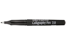 [12839NO] Artline Marqueur "Calligraphy Pen" pointe 2 mm noir Biseauté pointe (Calligraphy) stylo price