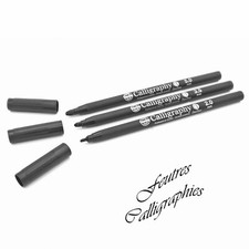 3 Stylos Feutres Calligraphie Or Rose Pour Lettrage Ecriture Fine 2mm 3,5mm 5mm Biseauté pointe (Calligraphy) stylo price