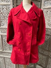 Trench court S coton rouge TERRE et MER Trench femme price