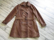 Trench court marron imprimé moucheté - Taille 42/44 Trench femme price