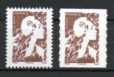 France 2025 Marianne de l'Avenir 0,10€ adhésif 2529a et gommé 5867 Neuf XX MNH Gomme price