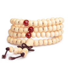 Mala bracelet bois de santal bouddha 108 perles bois prière perles beige Prière perles price